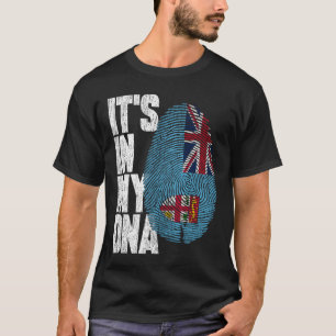 Camiseta Está en mi ADN Fiyiano Orgullosa Bandera de Fiyi