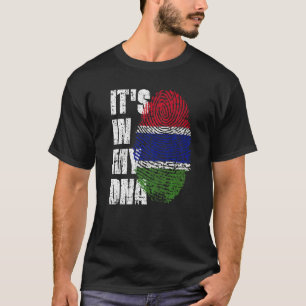 Camiseta Está en mi ADN Gambia Bandera gambiana