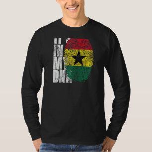 Camiseta Está en mi ADN Ghana afroamericano ghanés Fl
