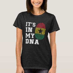 Camiseta Está en mi ADN Ghana Orgullosa bandera de Ghana