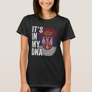 Camiseta Está en mi ADN Guay Srbija Huellas digitales Serbi
