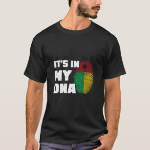 Camiseta Está en mi ADN Guinea Bissau Bandera de los hombre