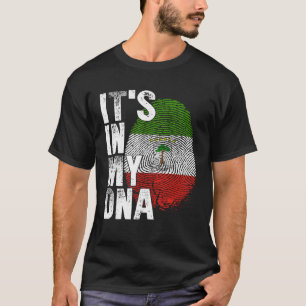 Camiseta Está En Mi ADN Guinea Ecuatorial Gráfico Bandera G