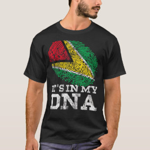 Camiseta Está en mi ADN Guyana los genes de la bandera del 