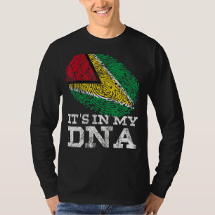 Camiseta Está en mi ADN Guyana los genes de la bandera del