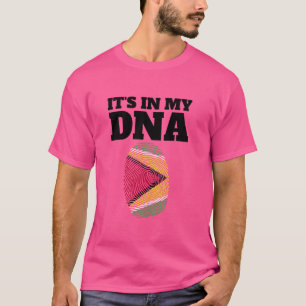 Camiseta Está en mi ADN Guyana Rota Huella digital Orgullos
