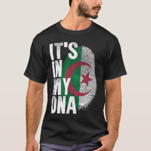 Camiseta ESTÁ EN MI ADN Hombres Argelinos Bandera Hombres M