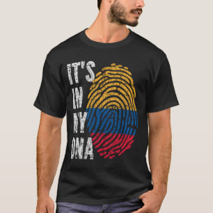 Camiseta ESTÁ EN MI ADN Hombres Bandera Colombia Mujeres Ni