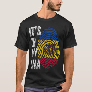 Camiseta ESTÁ EN MI ADN Hombres Bandera De Moldavia Hombres