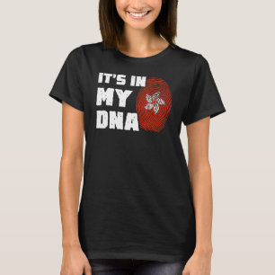 Camiseta Está en mi ADN Hombres con huella digital de la ba