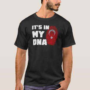 Camiseta Está en mi ADN Hombres con la bandera turca Hombre