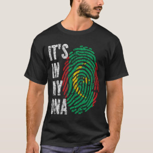 Camiseta ESTÁ EN MI ADN Hombres de la bandera de Mauritania