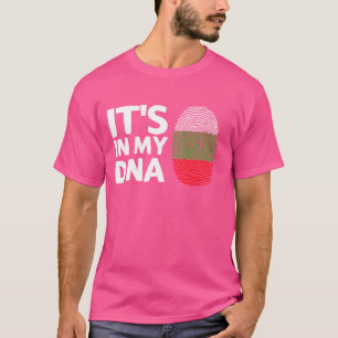 Camiseta Está En Mi ADN Huella Dactilar De La Bandera Búlga