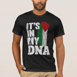 Camiseta Está en mi ADN – Huella dactilar de la bandera pal