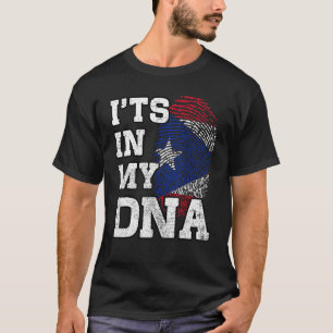 Camiseta Está en mi ADN Huella dactilar puertorriqueña Orgu
