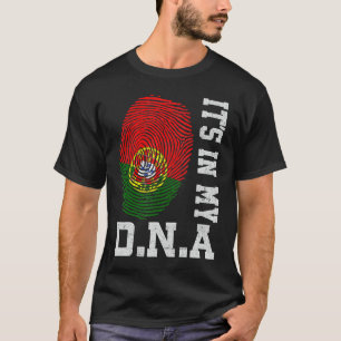 Camiseta Está en mi ADN Huella digital portuguesa Orgullo P