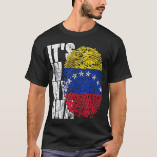 Camiseta Está en mi ADN Impresión venezolana Bandera de Ven