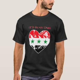 Camiseta Está En Mi Adn Iraq Orgullosa Bandera Corazón Iraq