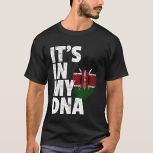 Camiseta ESTÁ EN MI ADN Kenyan Bandera de Kenia Orgullo Nac