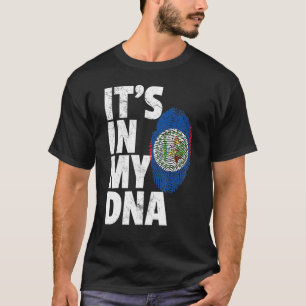 Camiseta Está En Mi Adn La Bandera Belice Hombres Mujeres O