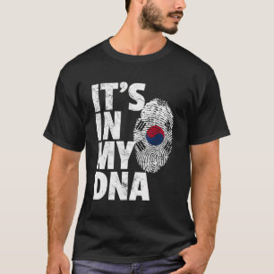 Camiseta Está En Mi Adn La Bandera De Corea Del Sur Para Ca