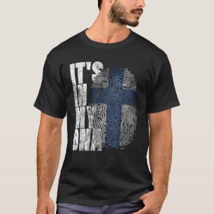 Camiseta Está en mi ADN La bandera finlandesa Suomi Finland