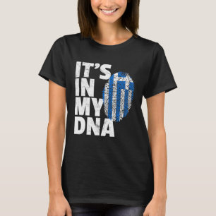 Camiseta Está En Mi Adn La Bandera Griega Griega El Orgullo