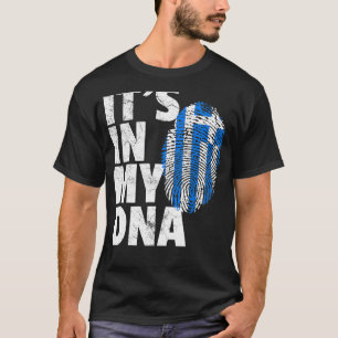 Camiseta Está En Mi Adn La Bandera Griega Griega El Orgullo