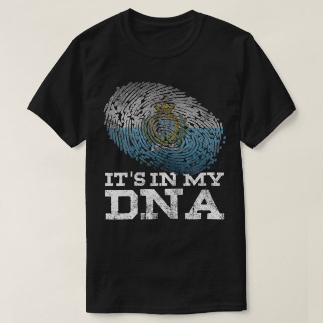 Camiseta Está en mi ADN La cosecha de la bandera de San Mar (Diseño del anverso)