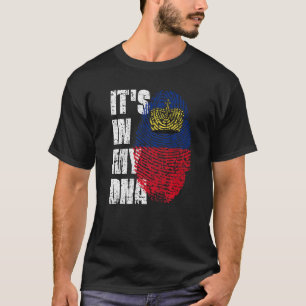 Camiseta Está en mi ADN Liechtenstein Bandera Liechtenstein