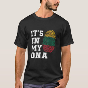 Camiseta Está en mi ADN Litva Orgullosa bandera de Lituania