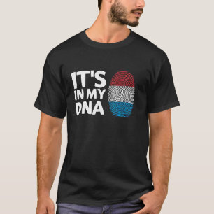 Camiseta Está en mi ADN Luxemburgo Bandera huella digital L