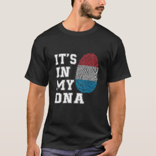 Camiseta Está en mi ADN Luxemburgo Orgulloso bandera de Lux