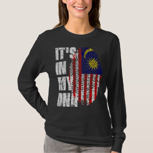 Camiseta Está En Mi Adn Malasia Bandera Malayo