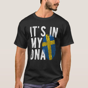 Camiseta está en mi ADN marca Suecia Huella digital