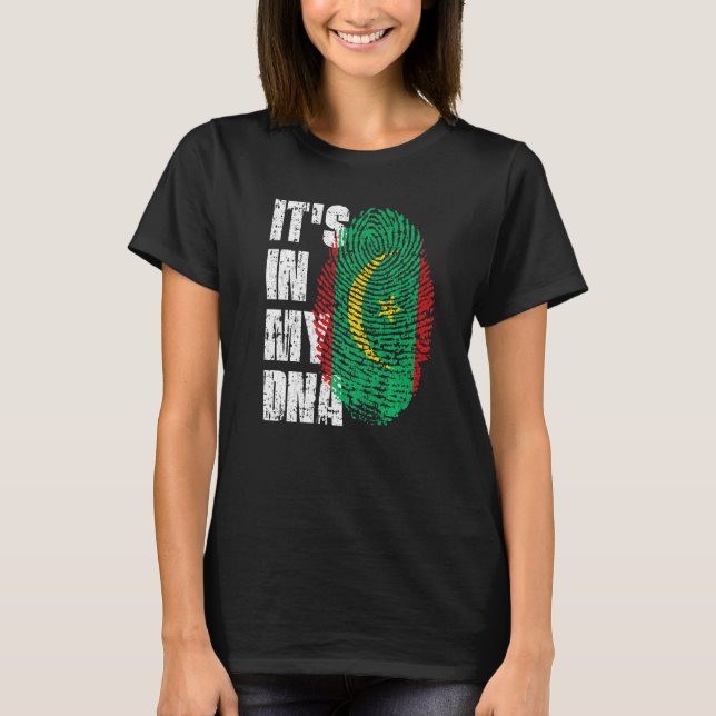 Camiseta Está en mi ADN Mauritania Bandera mauritana (Anverso)