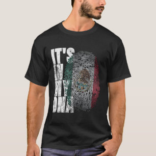 Camiseta Está En Mi Adn México Orgulloso Hispano Bandera De