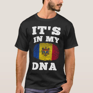 Camiseta Está en mi ADN Moldavia Bandera moldava