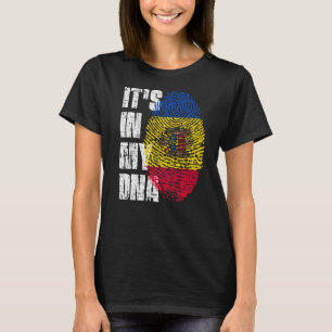 Camiseta Está en mi ADN Moldavia Bandera moldava