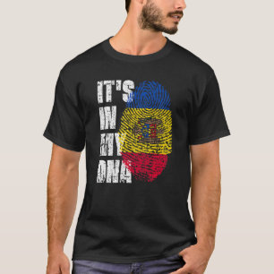 Camiseta Está en mi ADN Moldavia Bandera moldava