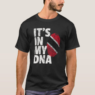 Camiseta ESTÁ EN MI ADN Navidades de la bandera de Trinida