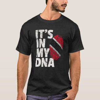 Camiseta ESTÁ EN MI ADN Navidades de la bandera de Trinidad