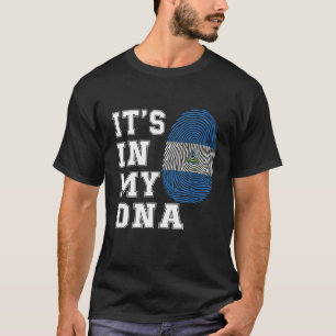 Camiseta Está en mi ADN Nicaragua orgullosa bandera de Nica