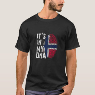 Camiseta Está En Mi Adn Noruega Bandera Noruega Oslo Nórdic