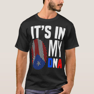 Camiseta Está en mi ADN Orgullo de Bandera Puertorriqueña
