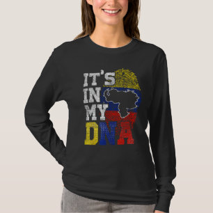 Camiseta Está En Mi ADN Orgullo De Caracas Regalo Bandera D