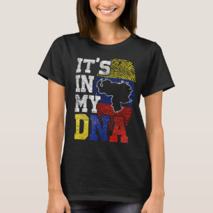 Camiseta Está En Mi ADN Orgullo De Caracas Regalo Bandera D