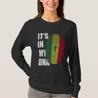 Camiseta Está en mi ADN Orgullo de huellas digitales de la