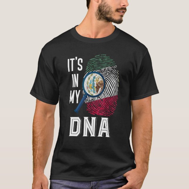 Camiseta Está En Mi Adn Orgullo Mexicano Cultura Hispánica  (Anverso)