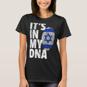 Camiseta ESTÁ EN MI ADN Orgullo Nacional Bandera Israelí Is